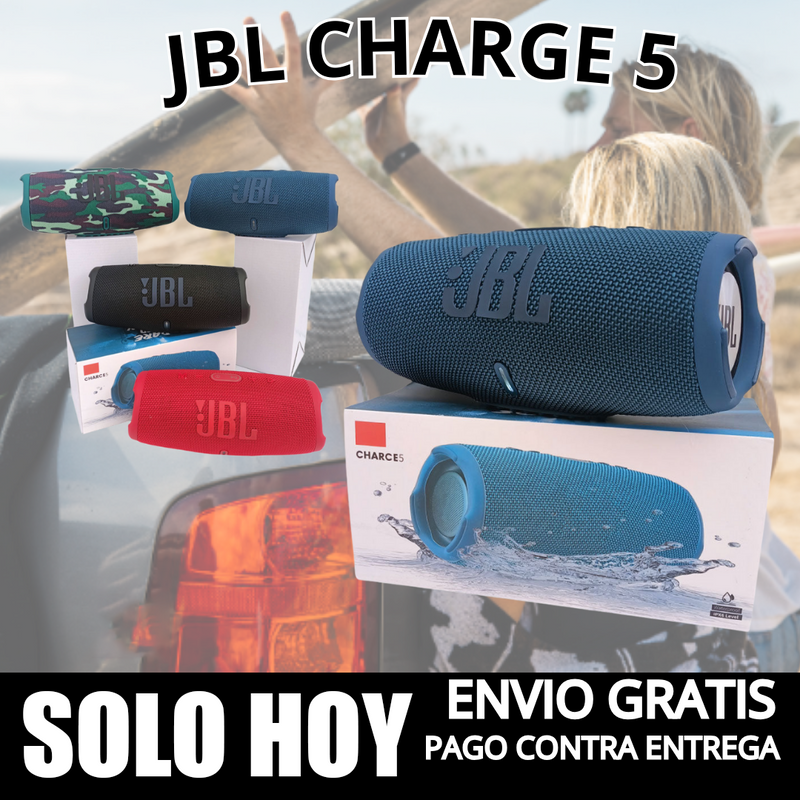 🔊 JBL Charge 5 + Regalo Sorpresa – ¡Sonido Premium y Potencia al Máximo - Solo Hoy