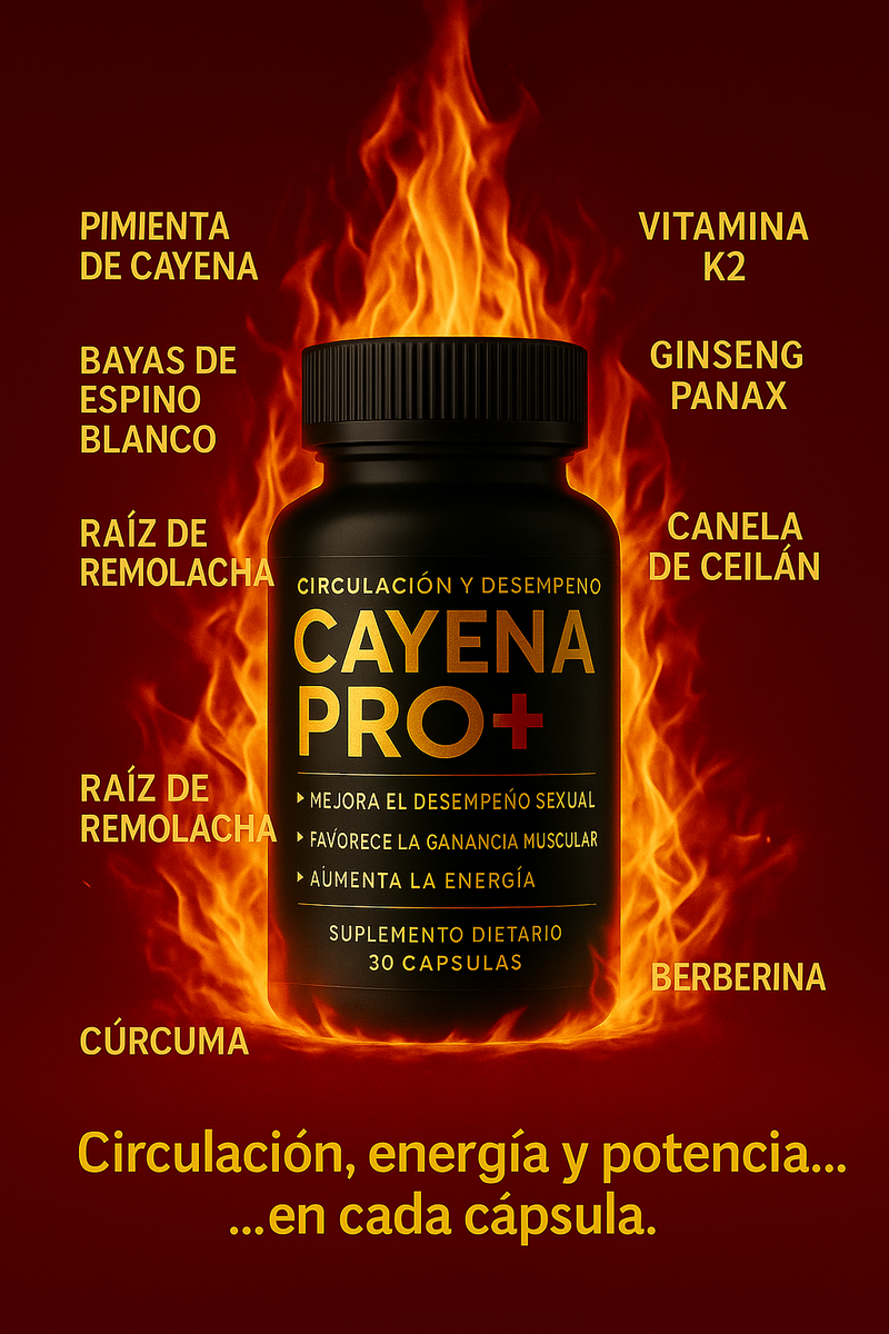 CAYENA PRO+ (💥 Más energía, más deseo, más vida en SOLO 7 días)